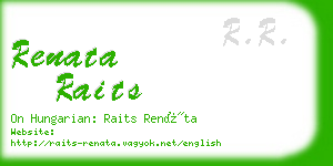 renata raits business card